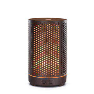 JCSY Wood Grain Aroma Diffuser 180Ml With Dot Hollow Design For Home Office Use - Product Image 2