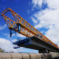 Lanzador de Vigas para Puentes de 900 Toneladas de Alta Resistencia, con Control Hidráulico Automático, Motor, Rodamientos y Caja de Cambios para la Construcción de Puentes de Gran Vano