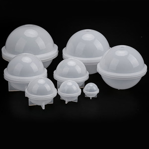 Moule en silicone pour boule en résine, pour la fabrication artisanale DIY, forme ronde blanche, plusieurs tailles - Product Image 1