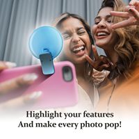 Mini Lumière Annulaire LED Réglable et Rechargeable USB, Lampe d'Appoint de Luminosité pour Maquillage, pour Smartphone Ordinateur, Cadeaux Promotionnels