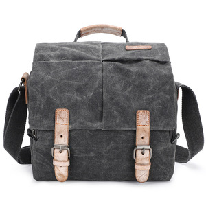 <span class=keywords><strong>2025</strong></span> người đàn ông phong cách không thấm nước Sling vải Crossbody Túi giản dị cặp Tote Túi máy ảnh cổ điển - Product Image 3