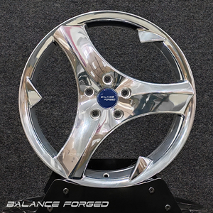 Jantes en alliage forgé BALANCE 6061-T6 de 17 à 19 pouces, sur mesure pour SAAB <span class=keywords><strong>93</strong></span>/9-3/9-5, design à cinq branches, finition polie - Product Image 1