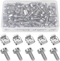 Écrous de fixation M5 métriques 12 mm en acier inoxydable pour rack, boulons, vis et écrous à insertion carrée autobloquants pour armoire de serveur