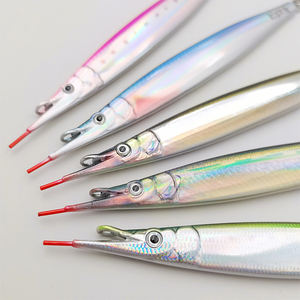 30g-120g Impresión 3D 12T Plantilla de metal de pez aguja con gancho Efecto UV Paso de caída lenta Señuelo de Pesca de Mar Cebo duro Hyporhamphus Sajori - Product Image 5