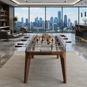 WANYAJU Outdoor Glass Wood Soccer <strong>Table</strong> Game Foosball <strong>Table</strong> Professional Crystal American <strong>Fussball</strong> <strong>Table</strong> Indoor Games - Product Image 3