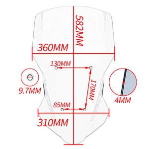 Deflector de pantalla de parabrisas de motocicleta XXUN para <span class=keywords><strong>Yamaha</strong></span> <span class=keywords><strong>Tracer</strong></span> <span class=keywords><strong>700</strong></span> 2020 / <span class=keywords><strong>Tracer</strong></span> 7 2021 <span class=keywords><strong>2022</strong></span> - Product Image 2