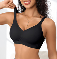 Soutien-gorge sans armatures en gelée, push-up, qualité supérieure, bretelles réglables, anti-affaissement, confortable, sans couture, sans fil