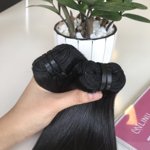 Extensions de cheveux humains vierges vietnamiens Cuticule aligné Os droit Couleur naturelle Double trame Expédition rapide - Product Image 5