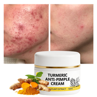 Crème Visage OEM au Curcuma et Vitamine C – Éclaircissante Anti-Taches et Anti-Acné pour Tous Types de Peaux
