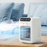 Ventilateur de climatisation portable USB avec batterie au lithium rechargeable 1200-2000mAh, humidificateur de bureau