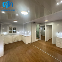 Rumah Prefabrikasi Kontainer Lipat Kustom 20Ft 40Ft yang Dapat Diperluas, Bangunan Rumah Prefab 5 Kamar Tidur, Konstruksi Rumah, Real Estat