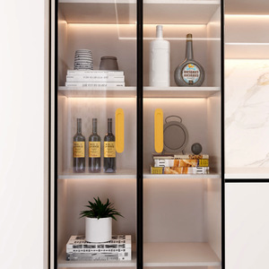 Pigu Adhesive Door Handles No Drilling Required Minimalist Design For Wardrobe Cabinet Glass <b>Sliding</b> Doors - Product Image 1
