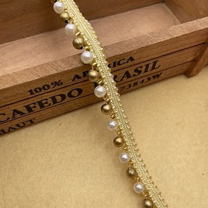 Col de vêtement en dentelle perlée faite à la main par le fabricant, ornements décoratifs en perles pour robes de femmes et de filles - Product Image 6