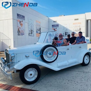Vehículo Clásico de Alta Calidad, Auto Retro Vintage de Doble Fila, Auto Clásico Eléctrico Marrón, Auto Clásico en Venta - Product Image 6