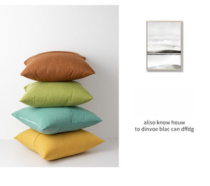 Custom tutto stampato copricuscino copricuscino copricuscini decorativi in cotone lino - Product Image 6