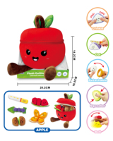 Jouet musical sensoriel Montessori en peluche pour bébé, fruits à découper, 0-6 mois, 6-12 mois, jouets sensoriels pour bébés