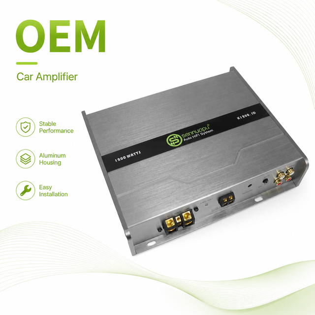 OEM Service K12001D 1200W Mono Block Class D Car Amp Custom Shell & Logo High Power Bass Amplifier for Car Audio Brand
