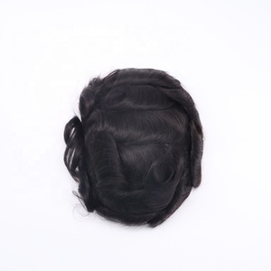 Peluca de tupé de repuesto para cabello de hombre, piel Superfina, transparente, poly <span class=keywords><strong>mirage</strong></span>, pegamento - Product Image 4
