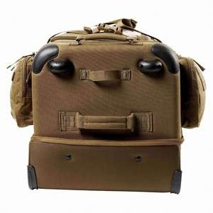 Custom Logo Nylon Polyester Zipper Closure <b>Extra</b> <b>Large</b> <b>Travel</b> Duffel <b>Bag</b> <b>with</b> <b>Wheel</b>-Unisex Carry-On Luggage - Product Image 6