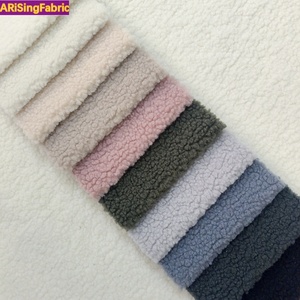 100% Polyester Màu Rắn Vòng Tròn Đồng Bằng Sợi Dệt Kim Terry Cực Vải Teddy Nhung Vải Nhung Cho Đồ Nội Thất - Product Image 6