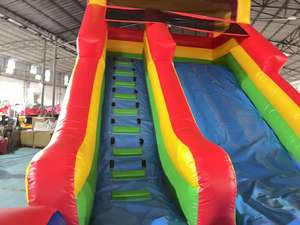 Doble carril PVC Arco Iris <span class=keywords><strong>Funhouse</strong></span> castillo inflable húmedo/Seco salto tobogán soplador comercial Parque de Atracciones equipo de juguete reparación - Product Image 6