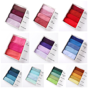Scialli di Chiffon transfrontaliero in Chiffon Hijab sciarpa in tinta unita da donna fascia per la testa da donna Hijab sciarpe da donna Foulard Femme Muslim velo - Product Image 5