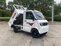 Nouveau véhicule utilitaire électrique à quatre roues, fourgonnette de fret à une rangée de sièges, pick-up, moteur 1.5kW, design élégant, entièrement fermé, 160PS