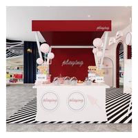Gerai Pameran Parfum Mobile Heavy Duty, Mudah Dipasang, Stan Jualan Kaki Lima, Booth Vending Kerajinan Luar Ruangan