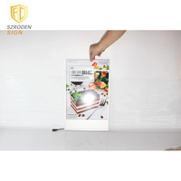 Panneau de menu Led taille personnalisée A3 panneau lumineux en acrylique rétro-éclairé cadre d'affiche photo boîte à lumière pour restaurant café
