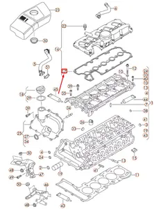 Junta de Goma para la Tapa de Válvulas del Coche para VW <span class=keywords><strong>Beetle</strong></span> Golf Jetta Passat 2.5L 05-14 07K103483 047.420 71-37571-00 - Product Image 4