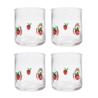 Gobelet à jus en gros, gobelet à jus en verre artisanal, multicolore, bricolage, gobelet en verre à fusion à chaud, styles multiples, verres à boire iconiques