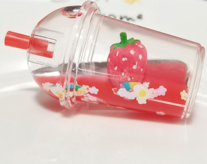 Nouvel Arrivage Porte-clés Gobelet de Bubble Tea avec Perles, Porte-clés Ours en Peluche Boba Liquide, Porte-clés Boba Flottant - Product Image 6