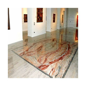 Vanité de Mur de Mosaïque <span class=keywords><strong>Italie</strong></span> Artificiel Arabescato Orobico Rosso Rouge Prix de la Dalle de Marbre - Product Image 3