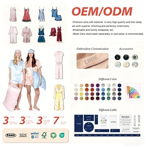 Pigiama Termico in Cotone per Autunno/Primavera, Taglie Grandi, Maniche Lunghe, Set 2 Pezzi per Donna - Product Image 3