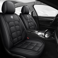 Ensemble de housses de siège de voiture modernes en similicuir pleine couverture, 13 pièces, toutes saisons, régulateurs de température, protections intérieures automobiles