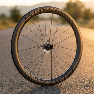 Racing1T1100 Vollcarbon Leichtgewicht Hochwertige Rennrad-Laufradsatz 50mm Breite Scheibenbremse CEMA Keramiklager Titan - Product Image 2
