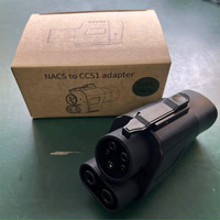 Superchargeurs 1000V 500A NACS vers CCS1 Adaptateur DC Chargeur rapide DC-DC Convertisseur NACS vers CCS1 EV Adaptateur de charge