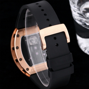 Reloj Mecánico para <span class=keywords><strong>Hombre</strong></span> de Alta Calidad con Caja de Oro Rosa, Esfera Luminosa con Dragón Oriental, Elegante y Lujoso, Resistente al Agua - Product Image 5