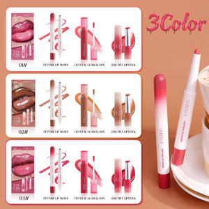 Lot de <span class=keywords><strong>gloss</strong></span> repulpant et crayon à lèvres en gros – Rouge à lèvres hydratant longue tenue végétalien et crayon à lèvres anti-transfert à marque privée - Product Image 2