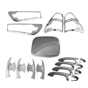 Kit de conjunto completo de accesorios de cubierta cromada ostentosa para <span class=keywords><strong>Toyota</strong></span> 2020 <span class=keywords><strong>Hilux</strong></span> <span class=keywords><strong>2021</strong></span> REVO <span class=keywords><strong>4X2</strong></span> Conquest 2022 - Product Image 2