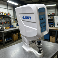 Machine automatique de fabrication de boutons en acier JK818 JUKKY, neuve, avec moteur servo, pour boutons-pression, destinée à l'habillement industriel et aux tissus.