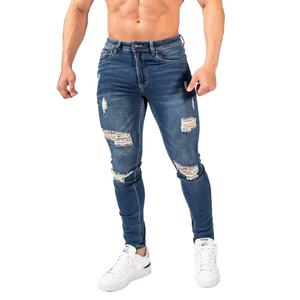Pantalones Joggers Personalizados al por Mayor para Hombre, Pantalones Deportivos para Exteriores, Jeans Clásicos de Tela Elástica Lavada para Hombre - Product Image 5