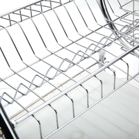 Bol égouttoir de vaisselle en acier inoxydable, couleur argent, bon marché, vente en gros, pour la cuisine