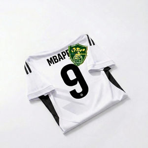 Maillot <span class=keywords><strong>de</strong></span> football authentique du <span class=keywords><strong>Real</strong></span> <span class=keywords><strong>Madrid</strong></span> 2025 <span class=keywords><strong>de</strong></span> haute qualité, Neymar Jr, respirant, grande taille, manches courtes - Product Image 1