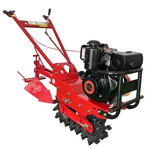 Máy cày đất mini chạy xăng/dầu diesel cầm tay dùng cho nông nghiệp/gia đình, dùng để cày đất/đào mương - Product Image 3