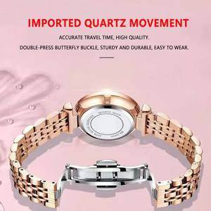 Montre classique pour femme POEDAGAR 312, étanche, lumineuse, résistante aux chocs, en acier inoxydable, à quartz, pour femmes - Product Image 6