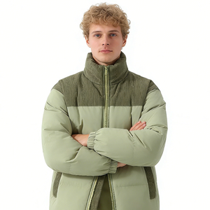 Chaqueta de Invierno para Hombre, Cálida para el Traslado Diario, con Costuras Elegantes, Estilo Casual, Corte Holgado, Chaqueta Bomber - Product Image 1