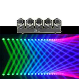 Профессиональный световой прибор с вращающейся головой, 5 светодиодных лучей, для диджеев и вечеринок - Product Image 3