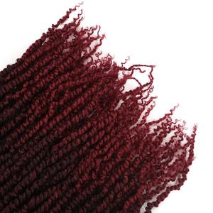 Sintético al por mayor Pre-Bucle suave pasión primavera bomba giro de ganchillo de la trenza del pelo - Product Image 3