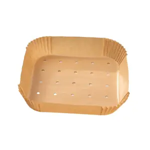 Hot Sale New Design Biodegradable Air Fryer Baking Paper Tray Parchment Food Baking Paperboard